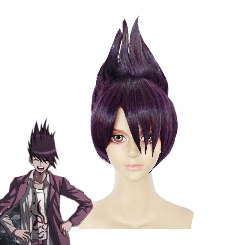 Парик для косплея Danganronpa V3 Momota Kaito термостойкие короткие искусственные волосы