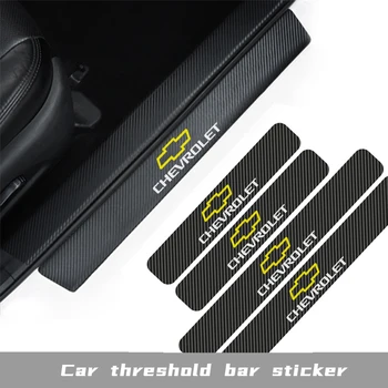 

Car Door Sill Cover Carbon Fiber Protector Sticker For Chevrolet Colorado Cruze Spark Captiva Malibu Trax Aveo Auto Accessories