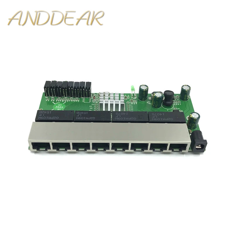 

8-port Gigabit switch module is widely used in LED line 8 port 10/100/1000 m contact port mini switch module PCBA Motherboard