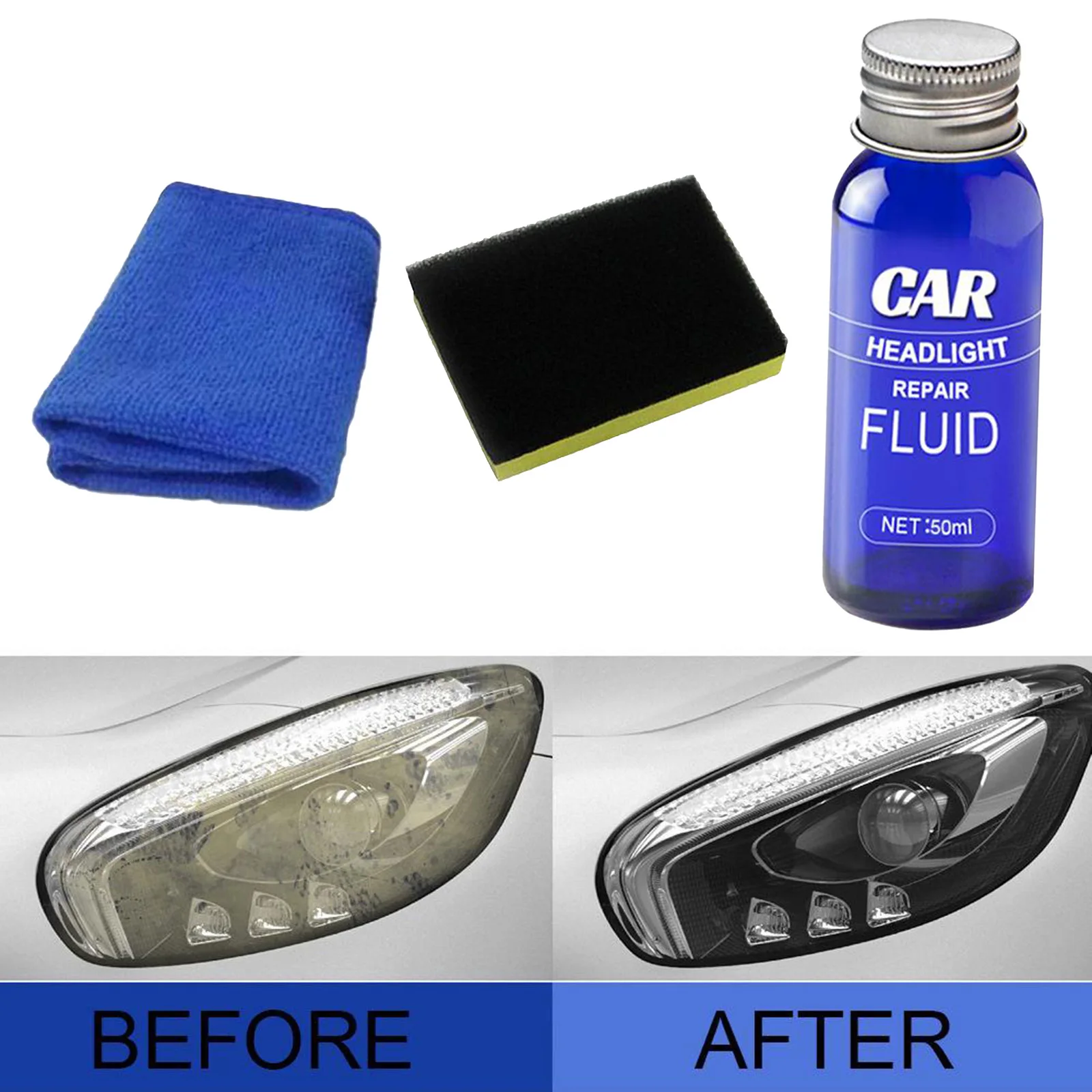  Car Headlight Polishing Agent Scratch Remover Repair Liquid Restoration Kit Car Scratch Repair Coating Repair