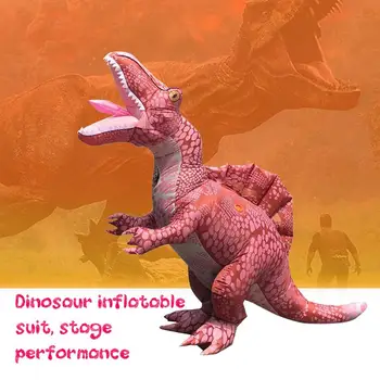 

Cosplay Halloween Party Game Adult Children Inflatable Suit Tyrannosaurus Rex Dinosaur Inflatable Clothes Show Props