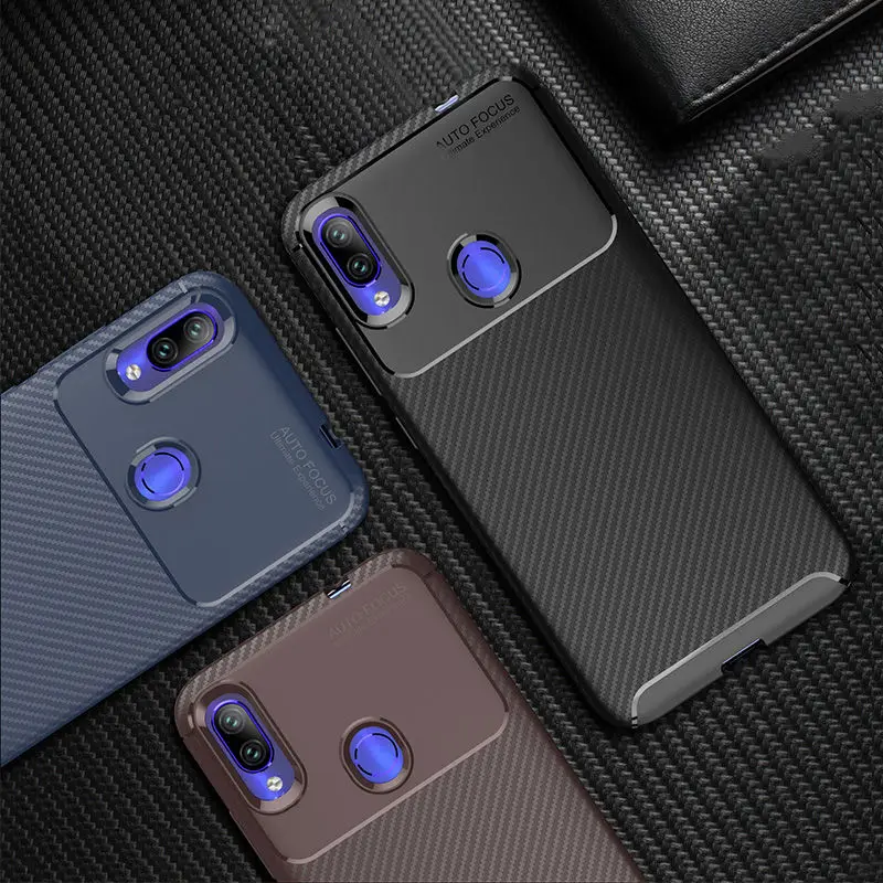 

Carbon Fiber Phone Cases For Xiaomi Redmi Note 7 Redmi 7 7A Xiaomi 8 9 Case Soft Silicone Plain Back Cover For Xiaomi 5 6 6A