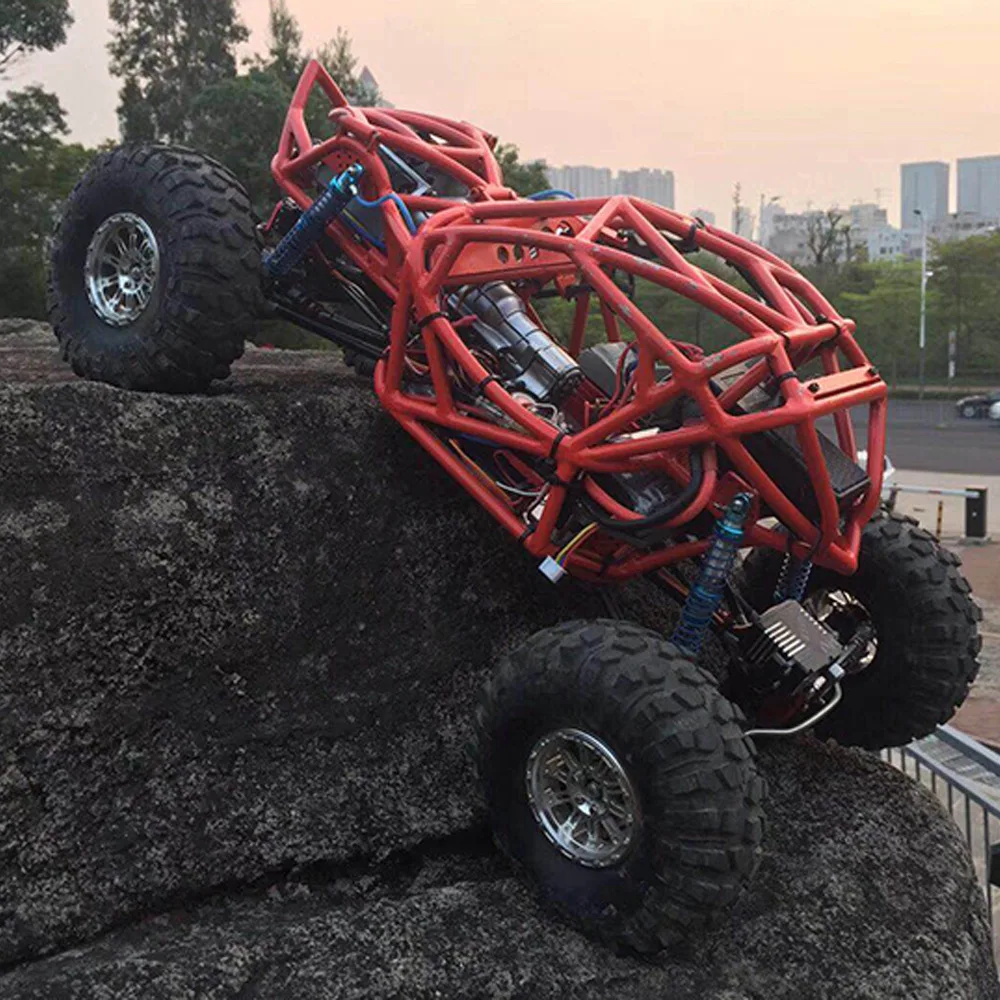 

Rbr/ C 1/10 Pipe Rack Car Shell Metal 3 Gear Transmission RC Remote Control Car Model Model Climbing Refit Accessories
