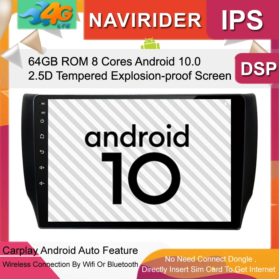 Автомагнитола 4G Lte стерео аудио радио Full Touch Android головное устройство 10 GPS для Nissan