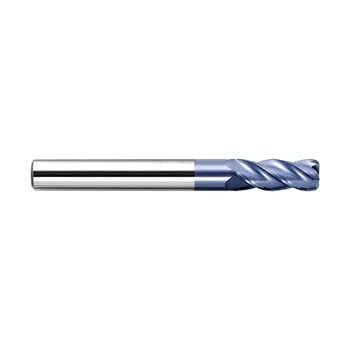 

Diamond Carbide Flat Milling Cutter Die Cutting Alloy Tool Four-blade Straight Shank Arc Milling Cutter