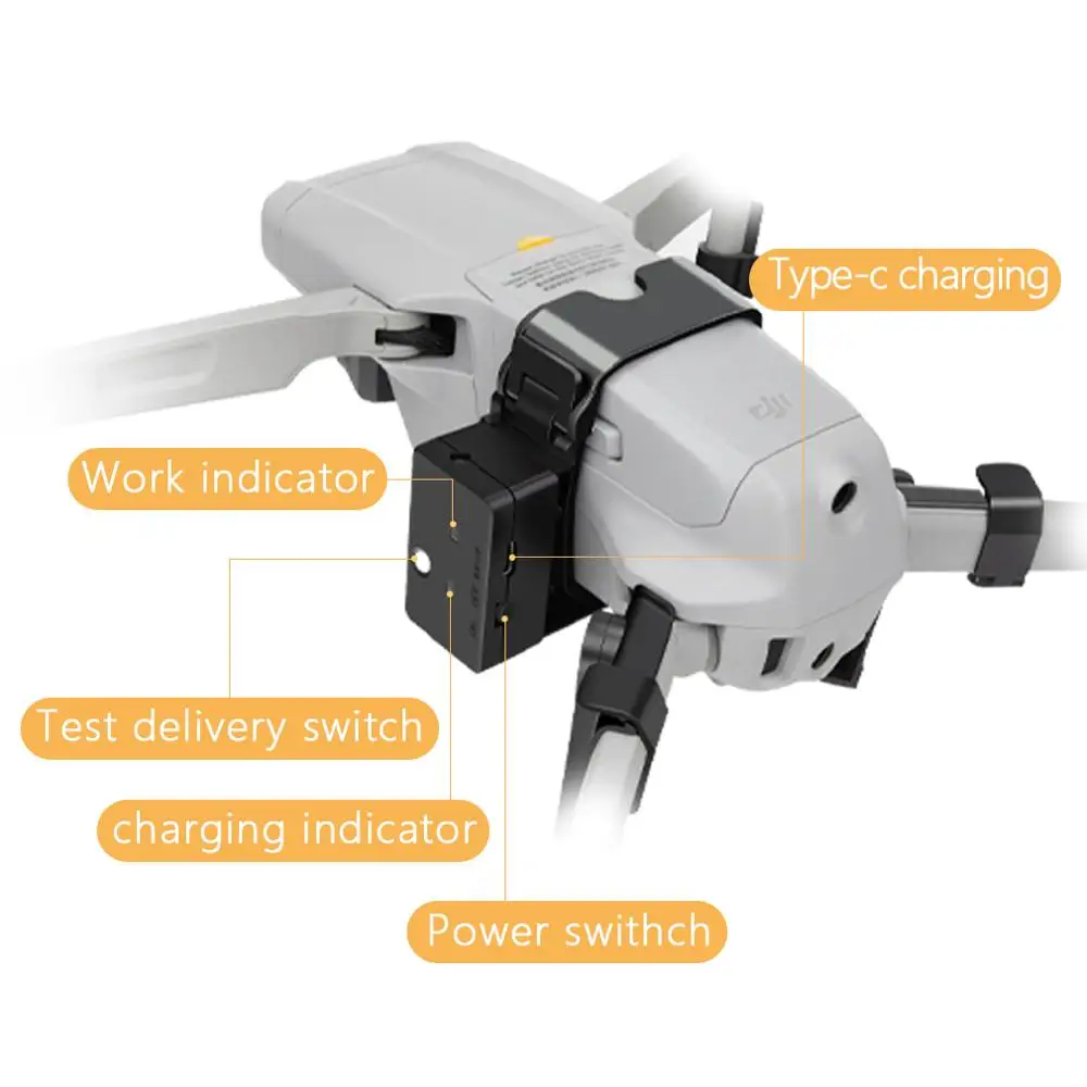 Remote Thrower for DJI Mavic Air 2 Fishing Bait Delivery Parabolic Air-Dropping System Battery Drone Quadcopter Accessories