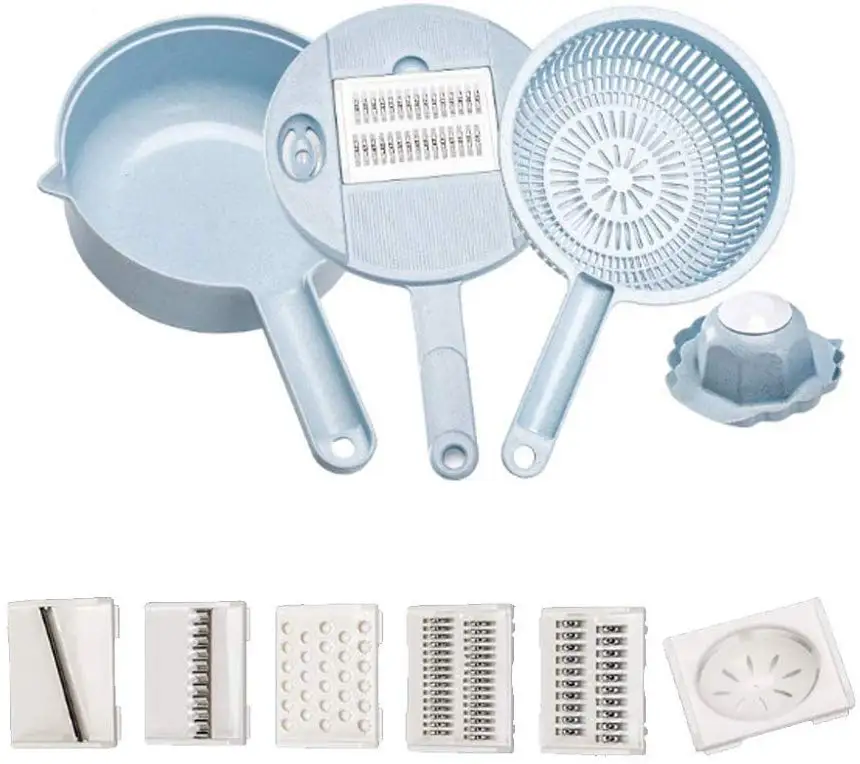 

Kitchen Cutting Vegetable Chopper Manual Food Chopper Mandoline Slicer Vegetable Slicer Handheld Grater Shredder Egg Separator