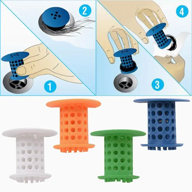 

Bathroom Drain Stopper Bath Hair Catcher Plug Sink Strainer Sewer Filter Shower Hair Stopper Bathroom Kitchen Accessories