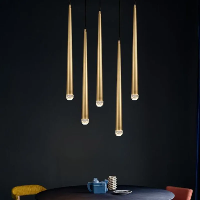 

American led crystal pendant lights Loft gold wrought iron indoor lighting Fixture Restaurant bar industrial hanging lamps