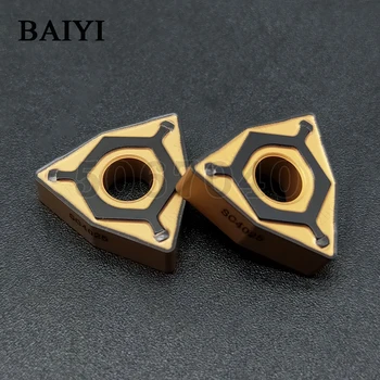 

WNMG080404-PG SC4025 WNMG080408-PG SC4025 insert lathe peach-shaped carbide blade hexagonal indexable CNC Turning tools for stee