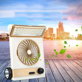 

Multifunctional Portable Size Solar Powered Fan Cooling Fans with Led Lamp for Home Office Outdoor Camping Use No Timing CE
