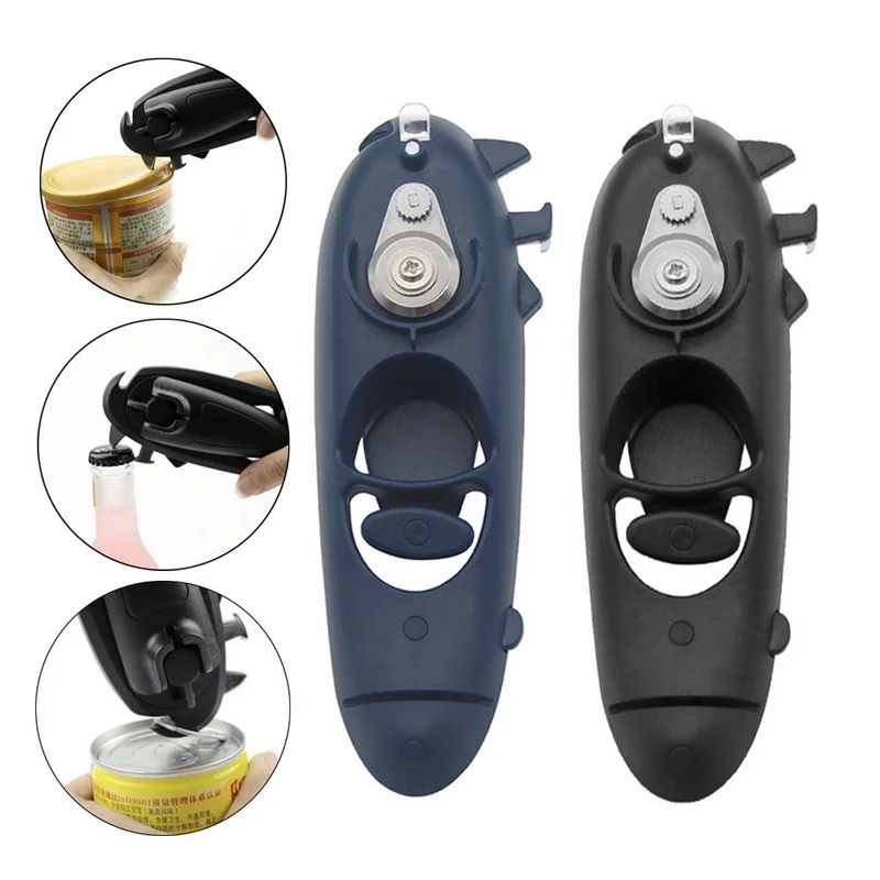 Portable Manual Can Opener Multifunction Tin Canned Food Opener Side
