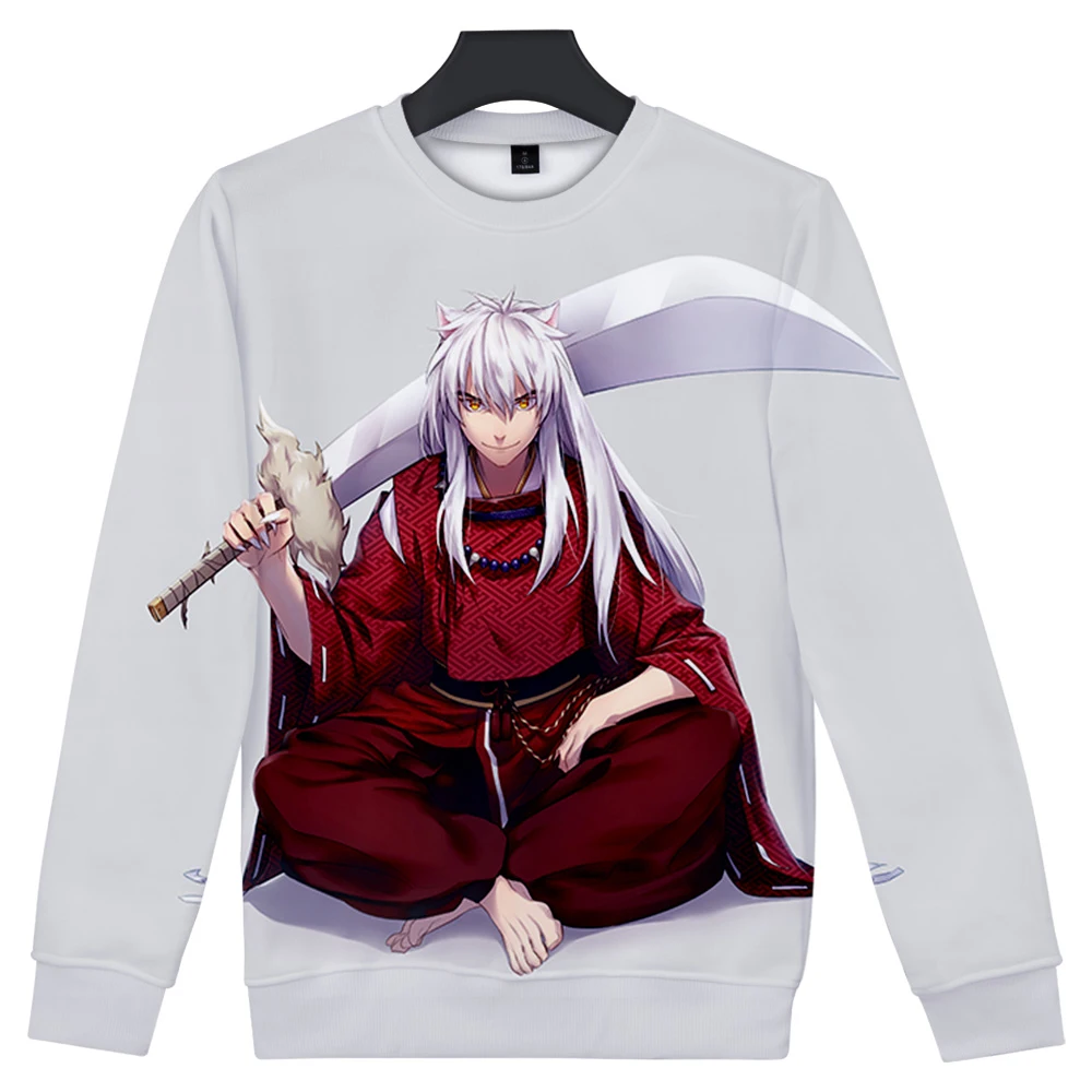 Inuyasha Объемная толстовка с 3D принтом Мужская/wo Мужская рубашка повседневная одежда толстовки с длинным рукавом Harajuku популярный топ