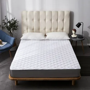 

Mattress Pad Cover Protective Fitted Sheet Mattress Cover Stretch up for Home Hotel MYDING