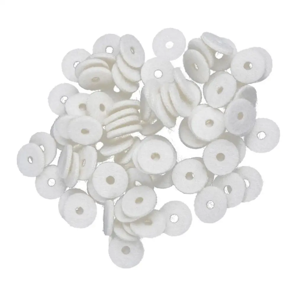 12mm Dia Piano Felt Front Rail Regulating Punchings Keyboard Balance Washers Repair Parts Pack of 90