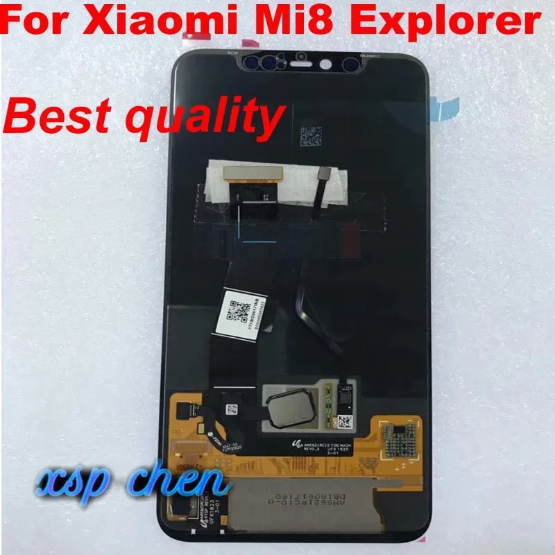 

100% Amoled LCD Screen For Xiaomi Mi 8 MI8 Explorer MI8 Pro LCD Display Digitizer Touch Screen Replacement Phone Parts