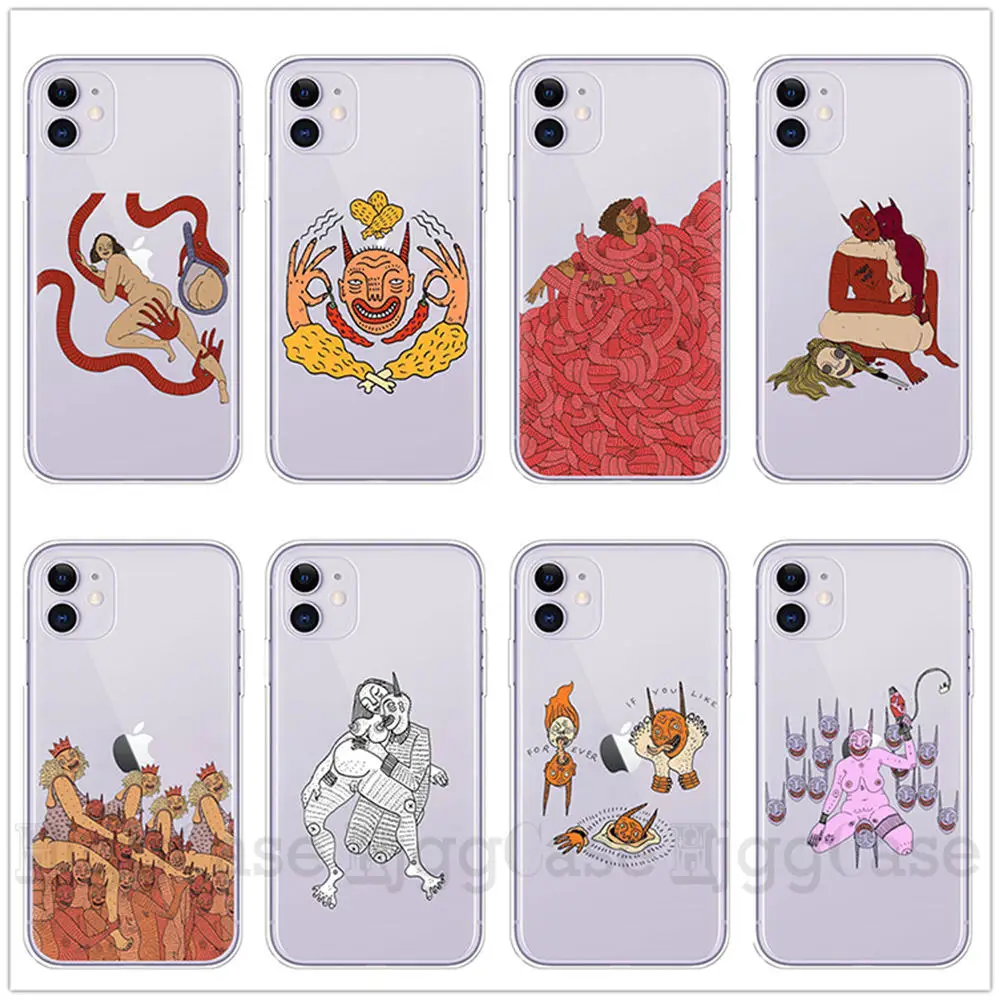 

Polly Nor Painting Art TPU Soft Silicone Phone Case For iPhone 11 Pro XS MAX XR X 5S SE 6 S 7 8 Plus Aesthetic Women Devil Cover