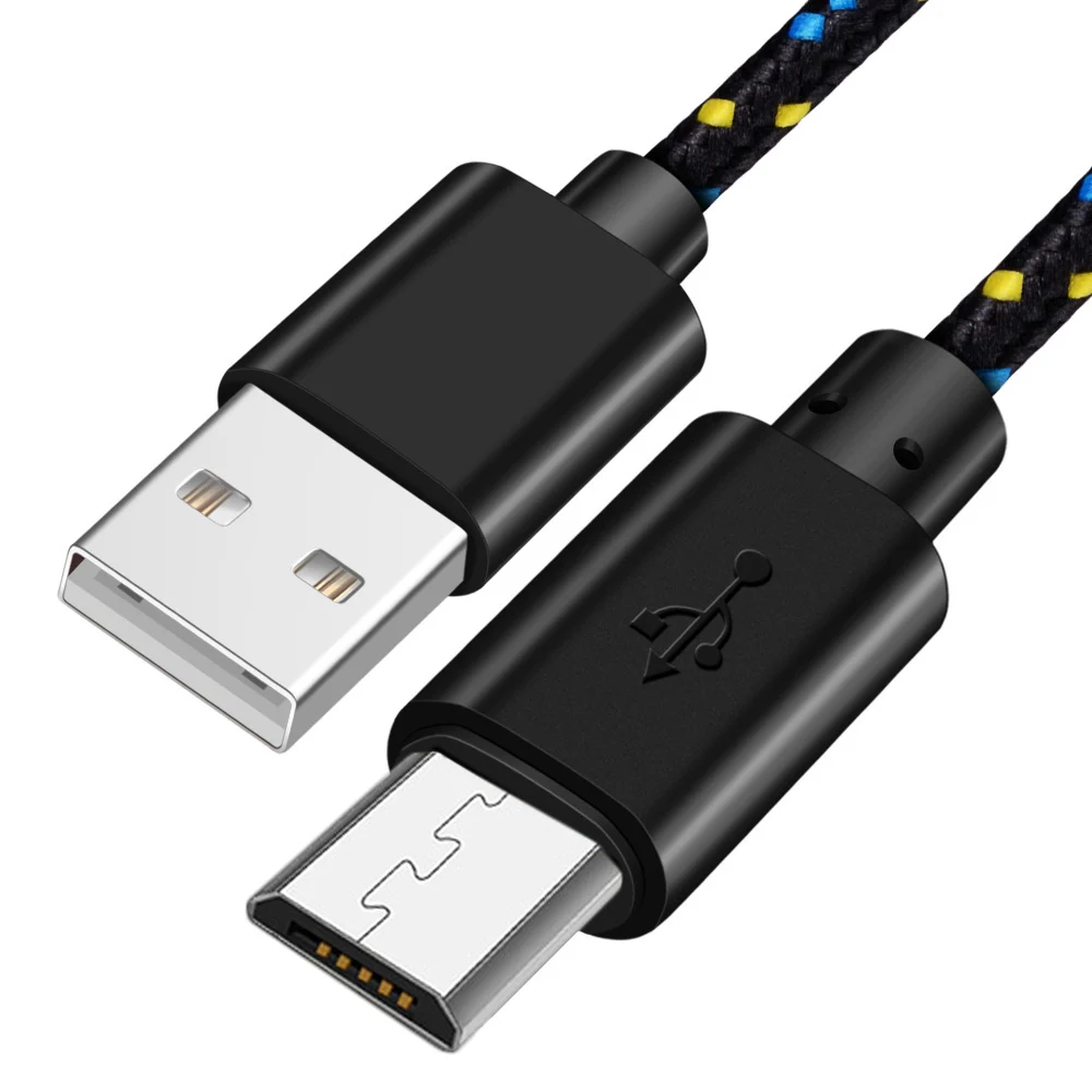 Olnylo нейлоновый Кабель Micro-USB в оплетке USB кабель для синхронизации данных для samsung htc huawei Xiaomi Tablet Android USB кабели для телефонов