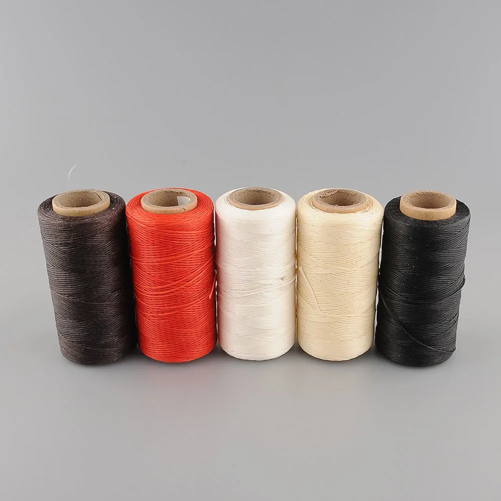 260Meter 1mm 150D Leather Flat Waxed Wax Thread Craft Tool Hand Stitching