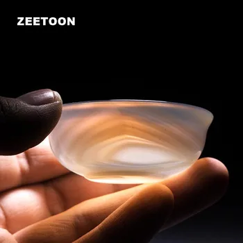 

15ml Japanese Style Boutique Agate Teacup Natural Jade Master Cup Tea Bowl Stone Kung Fu Tea Sets Teaware Creative Home Decor