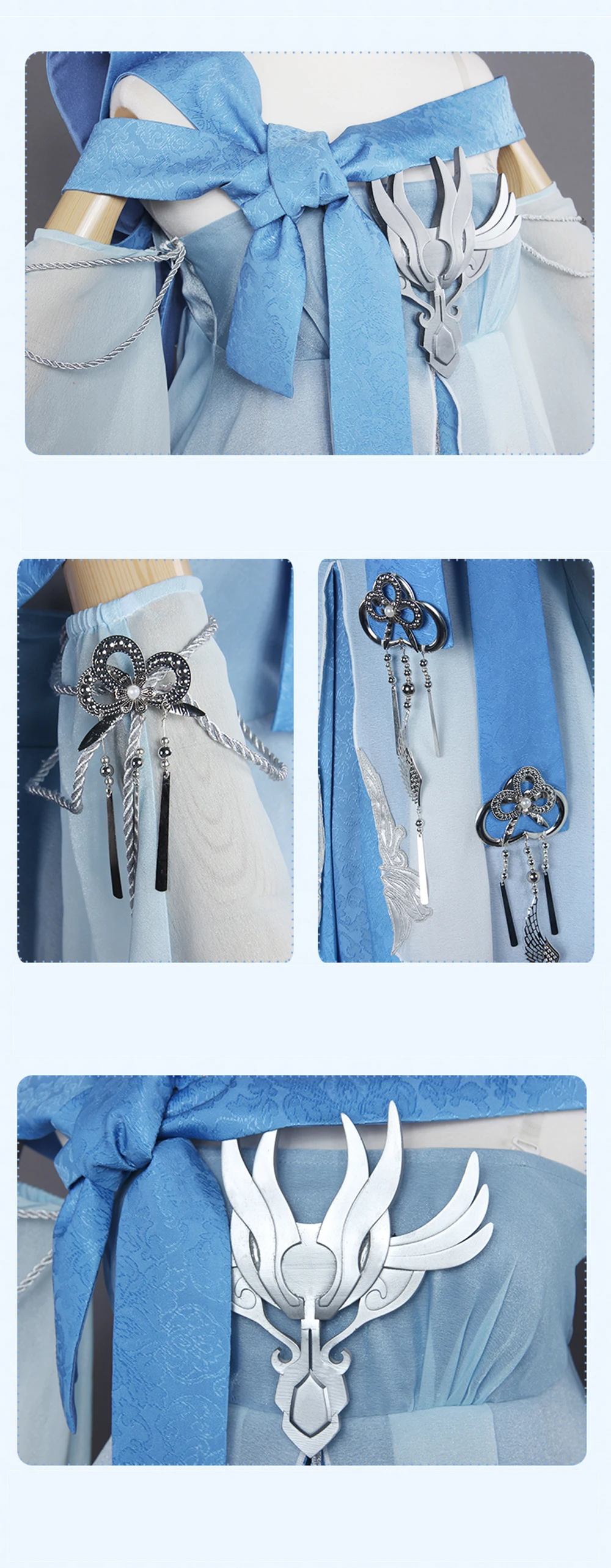 Uwowo игровой костюм для косплея лунный клинок волшебное лезвие Luo Tianyi косплей костюм платье костюм униформа наряд для женщин