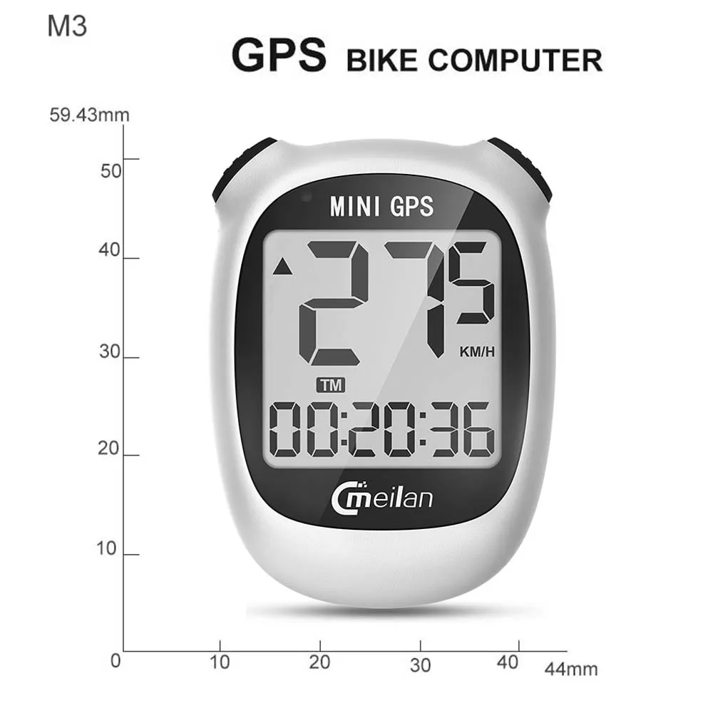 

Rechargeable M3 Mini Bicycle GPS Computer Wireless LCD Display Speedometer Moto Computer Odometer Waterproof Navigation