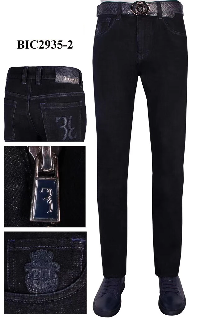 

BILLIONAIRE Jeans men 2020 launching Fashion embroidery pattern solid color high fabric gentleman variou size free shipping
