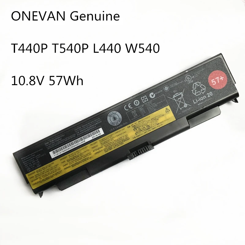 ONEVAN ноутбук Батарея для lenovo ThinkPad T440P T540P W540 W541 L440 L540 45N1144 45N1145 45N1148 45N1159 45N1158 45N1160 9 ячеек