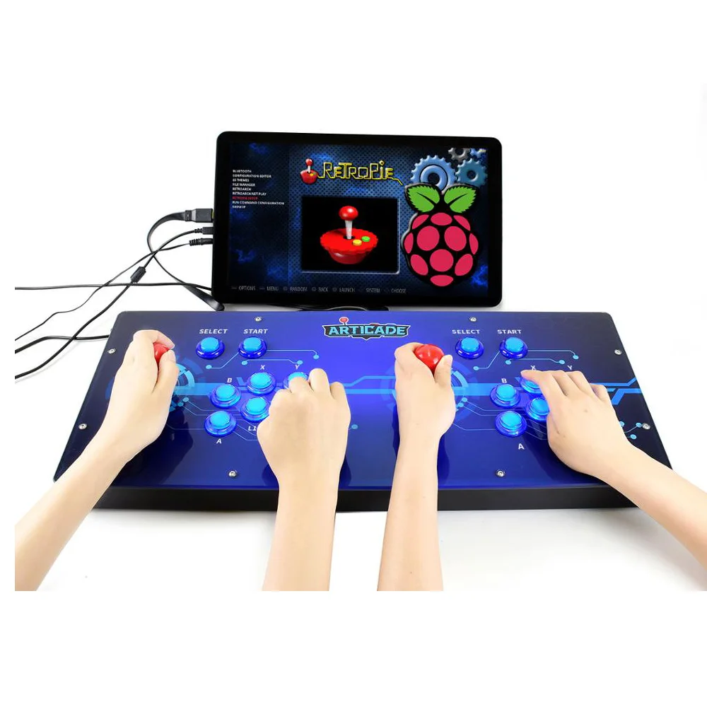 

ShenzhenMaker Waveshare Arcade-C-2P Accessory Pack, 2 Players Arcade Console Building Kit (no Pi)