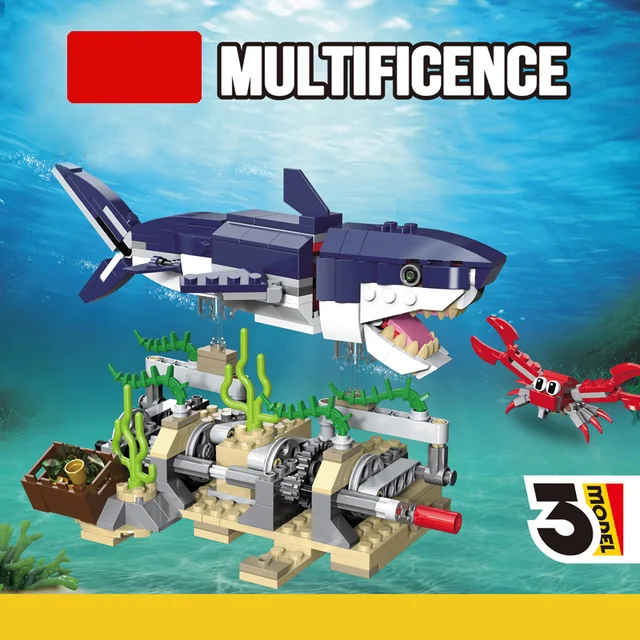 3 in 1 lego shark