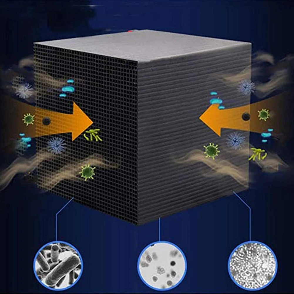 10X10 см фильтр для воды с активированным углем эко-аквариум очиститель воды куб соты ультра сильная фильтрация и поглощение фильтр