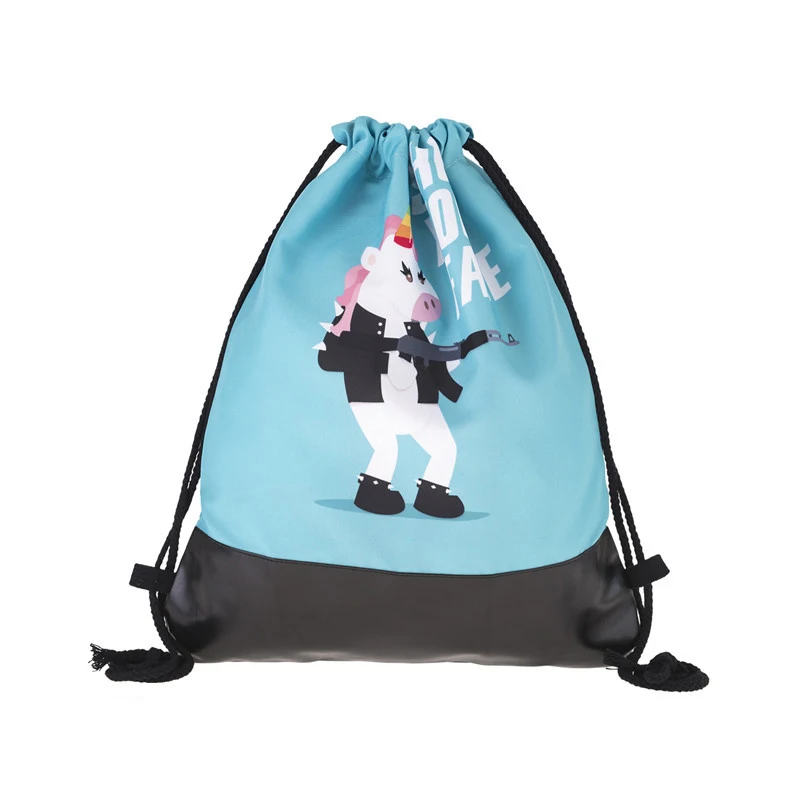 Детская спортивная сумка с единорогом для мальчиков и девочек, для бега, йоги, рыбалки, фитнеса, тренировок, мужчин и женщин, для активного отдыха, альпинизма, мультяшный рюкзак - Цвет: 7