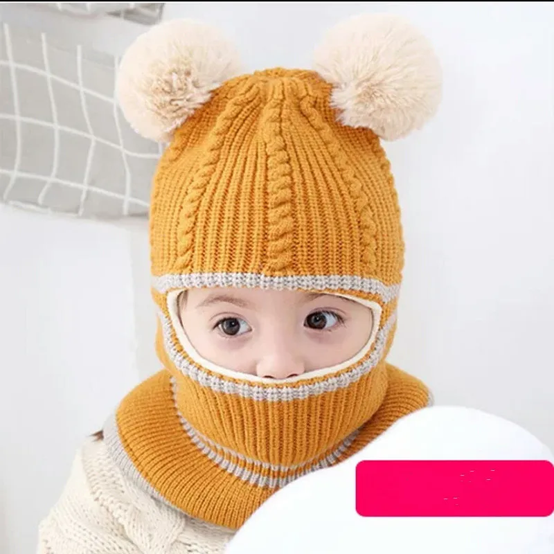 Шарф с капюшоном; шапка для новорожденных мальчиков; зимняя теплая вязаная шапка с клапаном; шарф для маленьких девочек; шапка для новорожденных; реквизит для фотосессии; Modise cap s