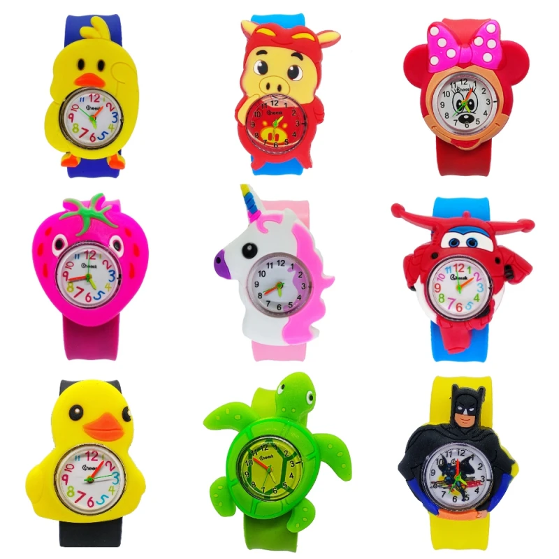 1 шт./лот,, хорошее качество, силиконовые детские часы, детские часы для команды животных, детские часы для девочек и мальчиков, студенческие часы