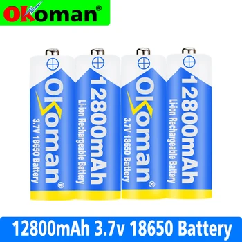 

100% Original 3.7 v 12800mah 18650 Lithium Rechargeable Battery For power tool Welding Nickel Sheet batteries pack