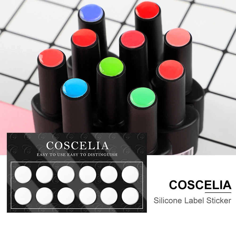 COSCELIA, силиконовая наклейка s для ногтей, цветная диаграмма, наклейка для ногтей, УФ Гель-лак, дисплей, доска для дизайна ногтей, наклейка для ногтей s