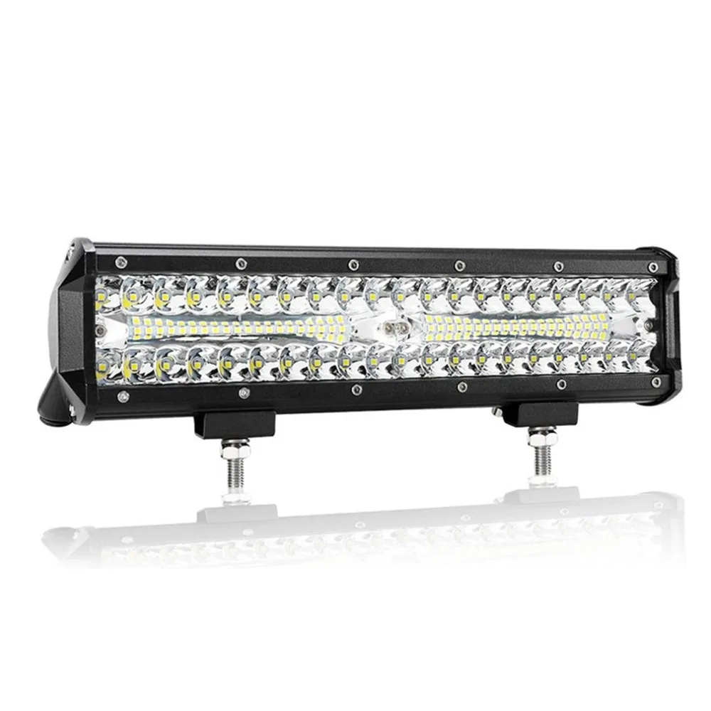 Universal 12 Inch Car LED Work Light Automative Three Rows Three Eye Working Lights 12 Inch Car LED Work Light