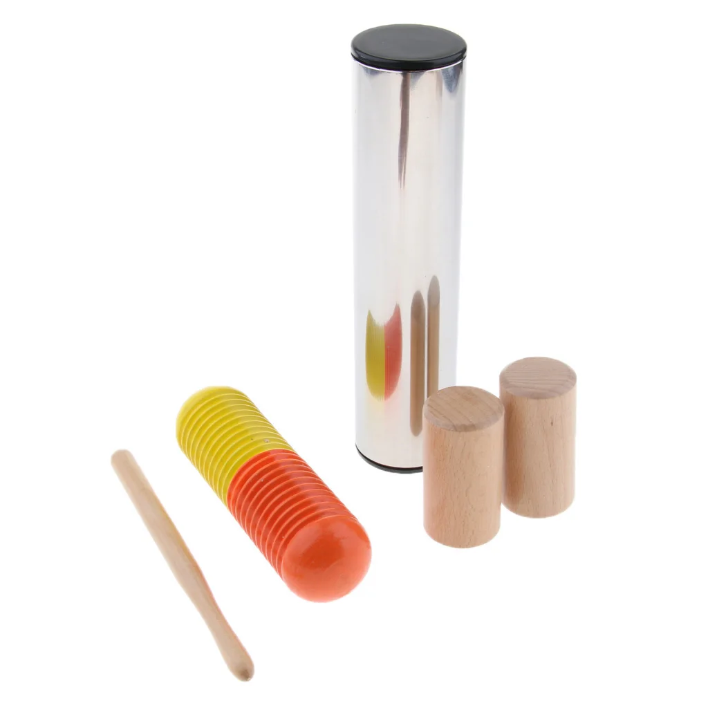 5pcs Cylinder Sand Shaker Rhythm Musical Instruments Hand Percussion for Kid |