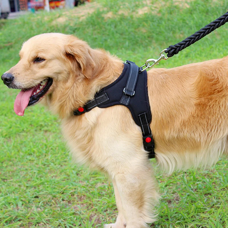 2-2020-Nylon-Heavy-Dog-Pet-Harness-Collar-Extra-Big-Large-Medium-Small-Dog-Harnesses-Vest-Leash