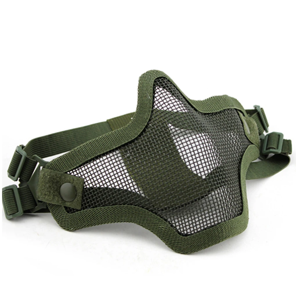 Low Carbon Steel Wire Warrior Outdoor Field Mask CS Game Cosplay Halloween Protect Solid Mask