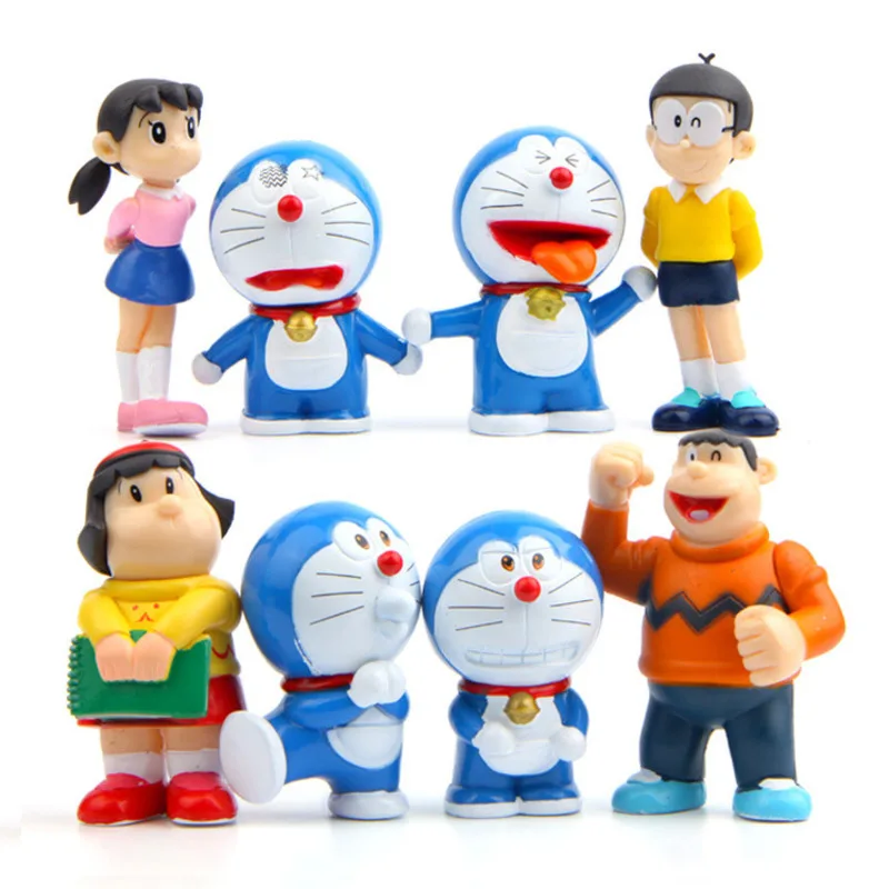 8 шт./лот 2th Shizuka Doraemon креативное микро украшение сада ландшафта реквизит