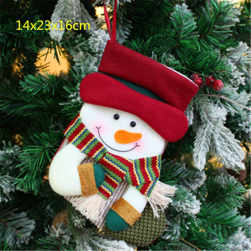 Рождественские чулки, украшения в виде рождественской елки, вечерние украшения, Подарочная сумка, маленькие сапоги, Рождественское украшение для дома - Цвет: 1PC 10