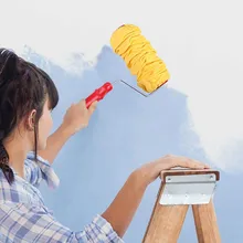 Профессиональный 7 дюймов тиснение кисти рукав ручка ролик настенные Искусственные цветы Декор DIY живопись инструмент