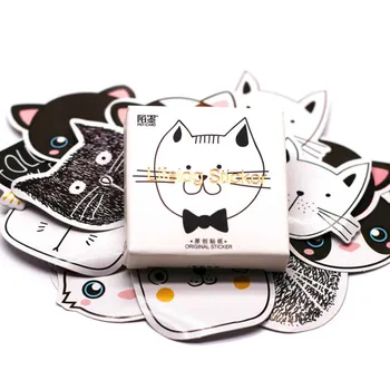 

Hot Sale 45pcs/box Cat Head Notebook Diary Drawing Painting Graffiti Cover Paper Memo Pad Office School Supplies Gift