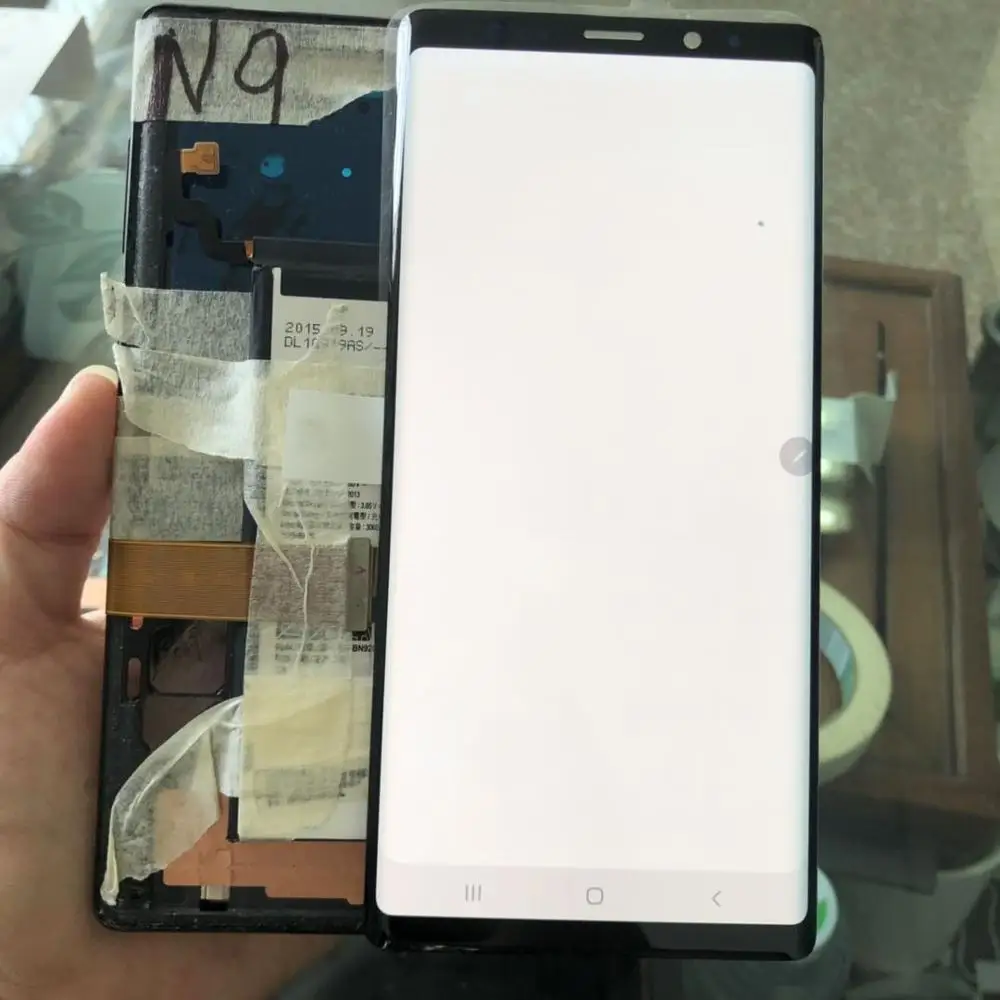 SUPER AMOLED 6 4 ''ЖК дисплей с рамкой для SAMSUNG GALAXY Note 9 Note9 N960 N960F сенсорным экраном