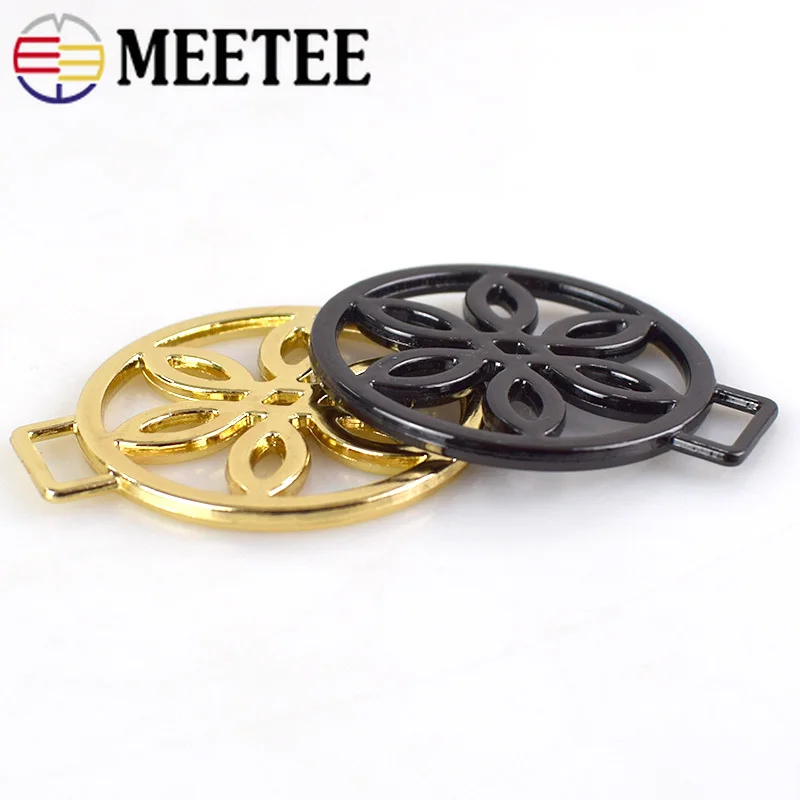 Meetee 5 шт. аксессуары для багажа круглые металлические застежки молнии подвесные