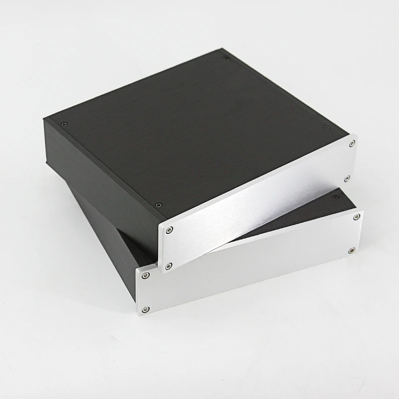 Size (mm) : W220 H52 L226 BZ2205 All Aluminum Chassis Amplifier Audio Housing Power Amp Case DIY Box Pre-Amp Enclosure