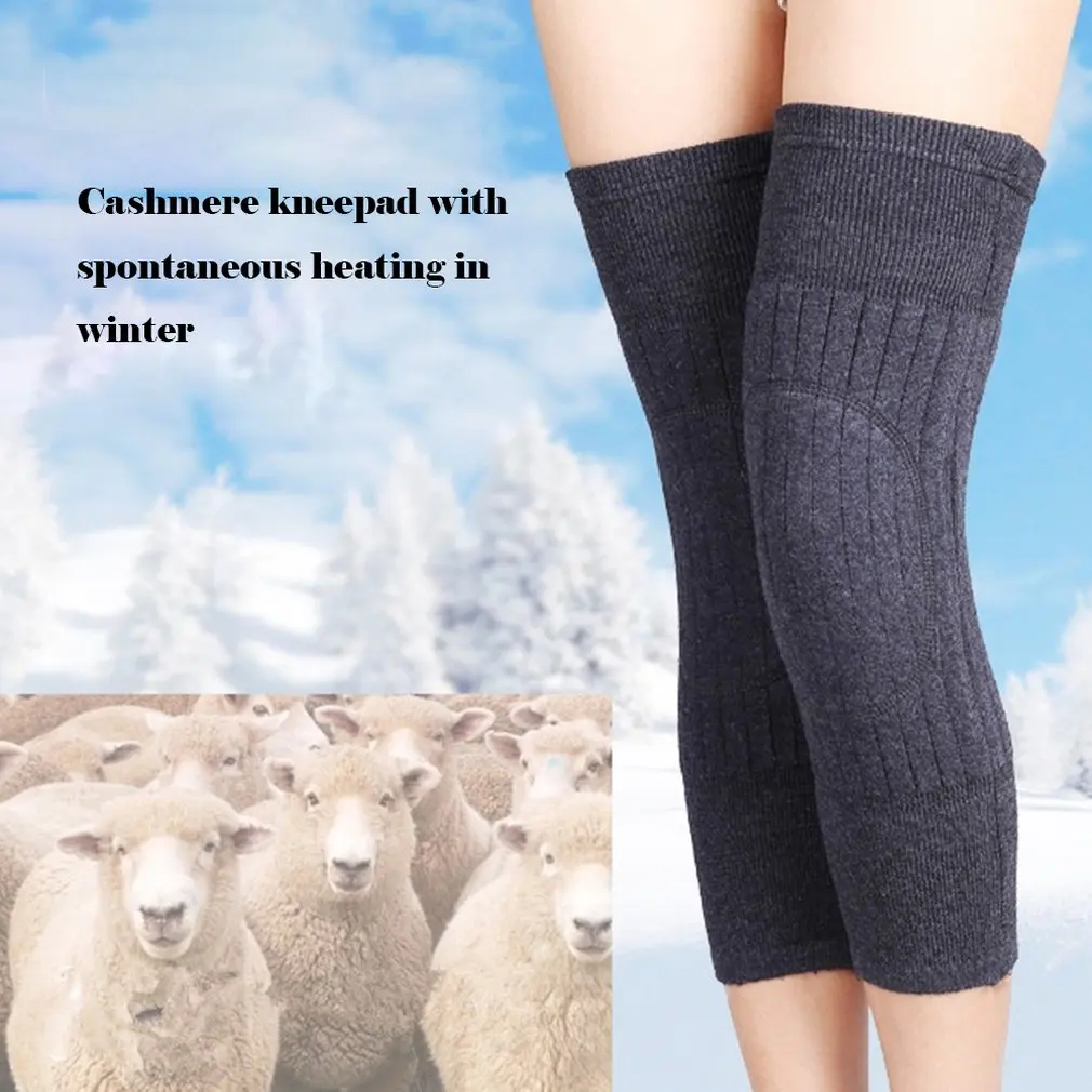 Cashmere Knee Pads To Keep Warm Old Cold Legs Men And Women Wool Winter Self-Heating Elderly Thickened Knee