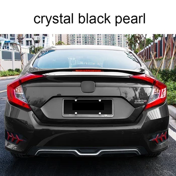 

lsrtw2017 abs painting car Tail spoiler for honda civic 2016 2017 2018 2019 2020 10th auto parts accessories styling with light