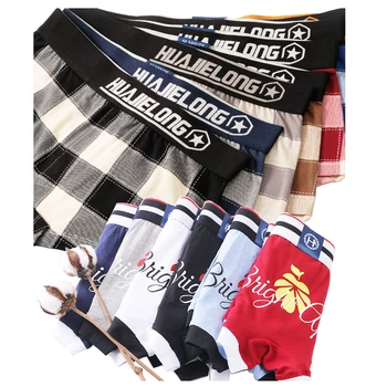 

Creative High Quality Fashion Personality Cotton Panty Plaid Letter Underpants Comfort Underwear Skin-friendly Middle-Rise Panty